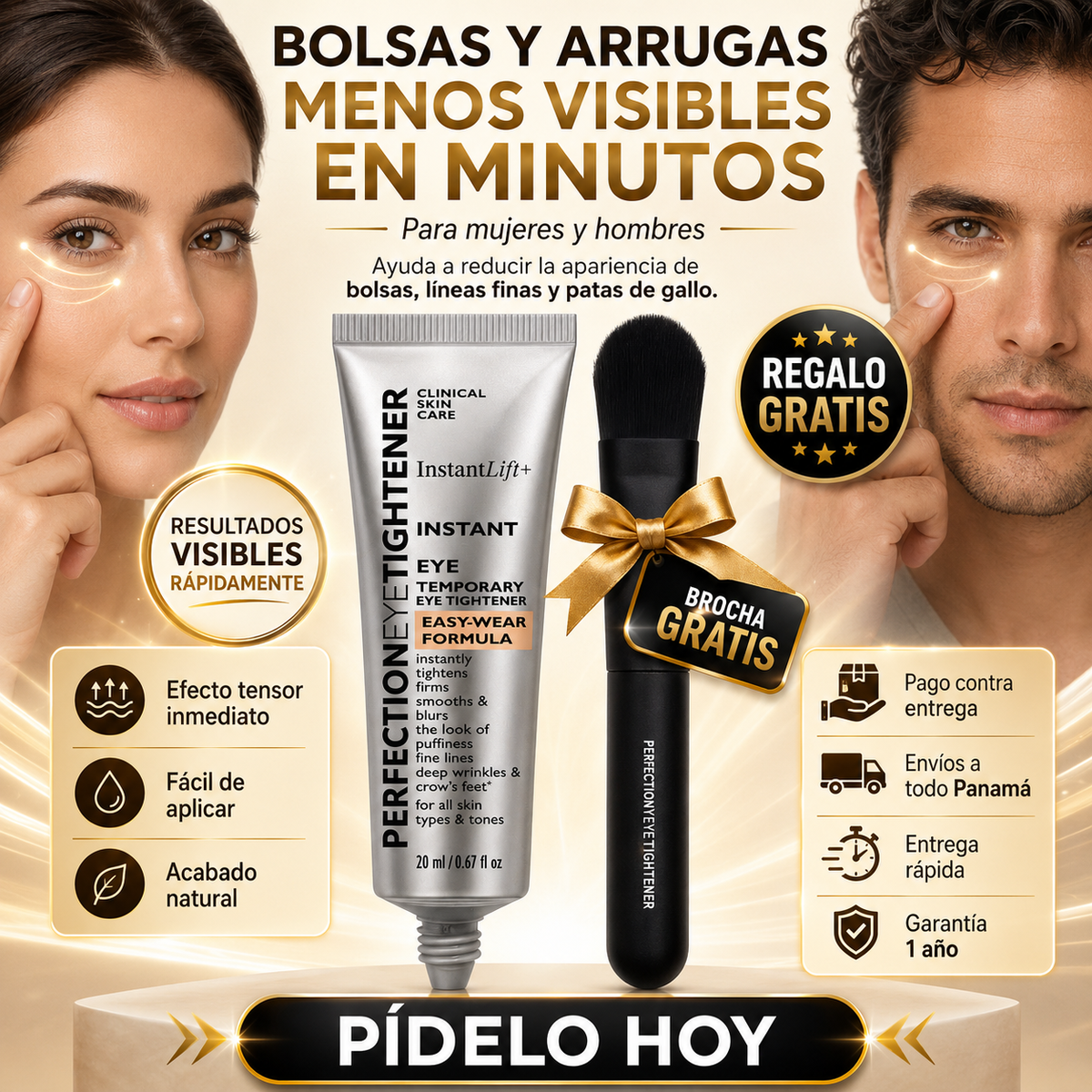 Tensor de Ojos Instantáneo + Brocha Gratis